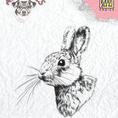 ANI015 Clearstamp Animals Nellie Snellen Rabbit - Stempel Konijn - 1 stuks 5 x 5,5 cm