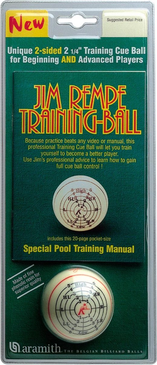 Aramith Jim Rempe training poolbal 57.2mm