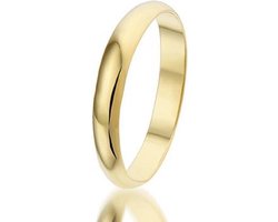 Montebello Ring Huwelijk - 925 Zilver Verguld - Trouw - 3mm - Maat 56-17.8mm