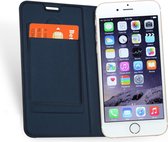 Apple iPhone 6 Plus / 6s Plus - Lederen Wallet Hoesje Blauw voor iPhone 6 Plus met Siliconen TPU Houder en Magneetsluiting - Book Case Hoesje iPhone 6 Plus - 360 Graden Beschermend