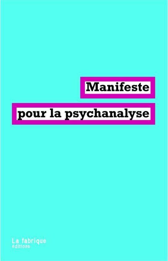 Manifeste pour la psychanalyse - cover
