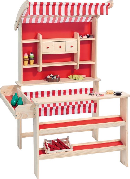 howa houten speelgoed winkeltje "Robin" met luifel 47463 | bol.com