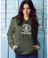 Frisbee kleding: Hoodie "Disc Golf" dames  Groen M