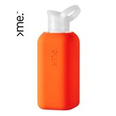 SQUIREME. Glazen drinkfles - 500ml - CORAL