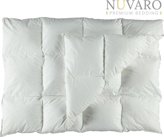 Nuvaro - 4-Seizoenen dekbed | Exclusieve Mazurische Ganzendons 140 x 220 cm - Eenpersoons