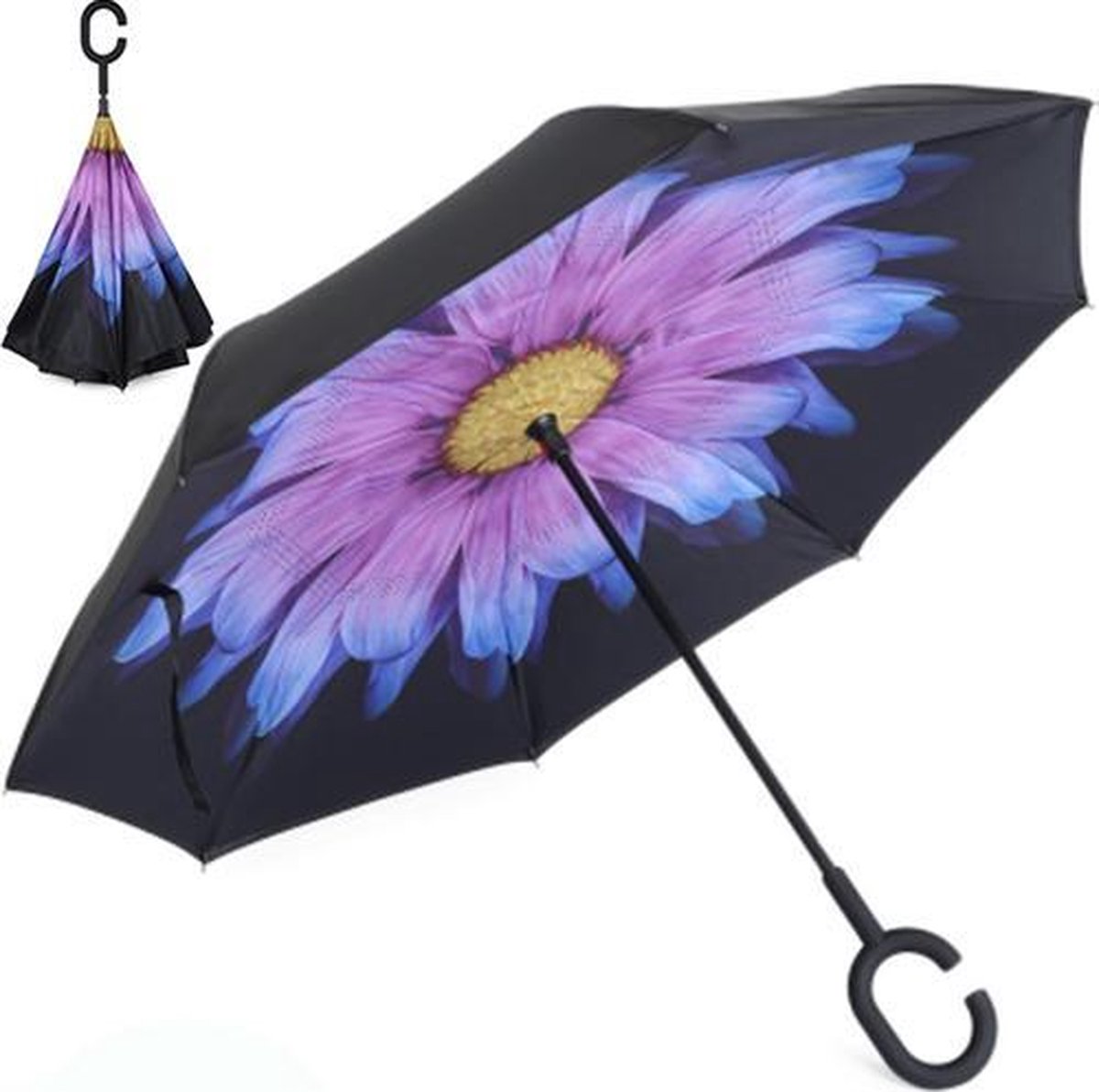 Trouwen Accessoires Paraplus Dubbellaags omgekeerde paraplu 