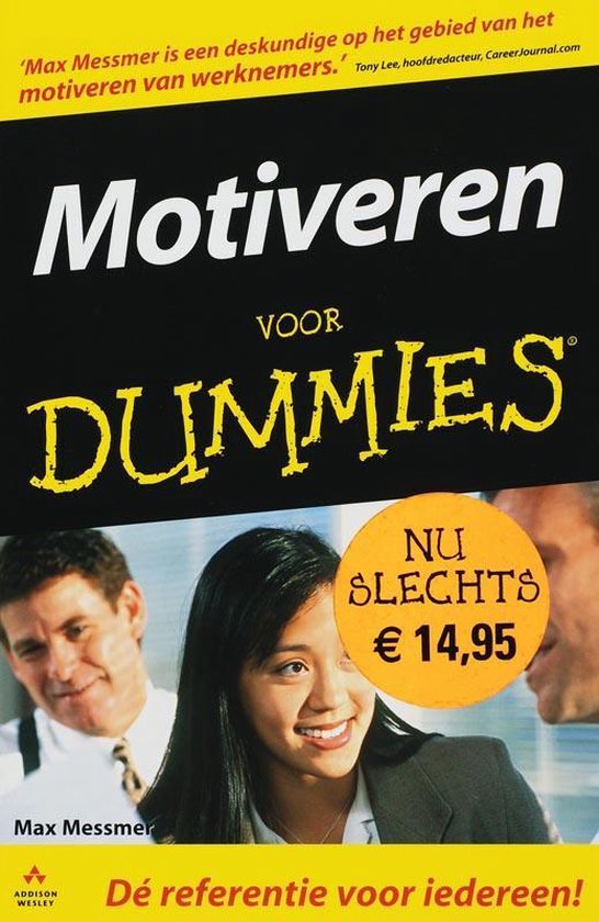 Cover van het boek 'Motiveren voor Dummies' van Max Messmer