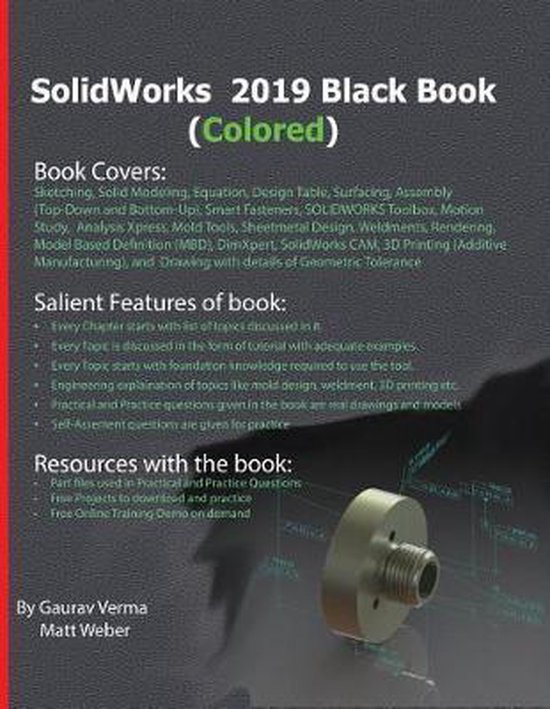 SolidWorks 2019 Black Book (Colored) 9781988722498 Gaurav Verma