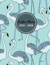 Ten Year Planner 2019 - 2028 Blueflamingo