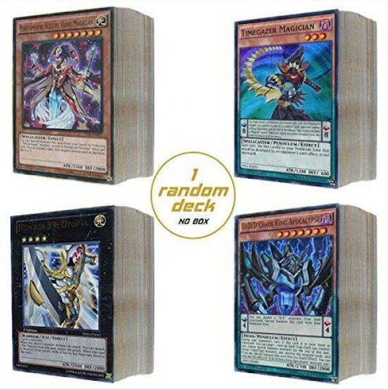Yu-gi-oh |Random 40 Card Deck / 3 Cards Extra Deck | Willekeurig kaarten | Kinderen - Volwassenen | Anime Trading Card game