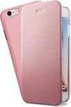 Azuri booklet ultra thin PU leder met cardslot - roze - voor Samsung G920 Galaxy S6