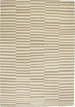 OSTA Hygge – Vloerkleed – Tapijt – geweven – wol – eco – duurzaam - modern - Scandinavisch - Beige Wit - 160x230