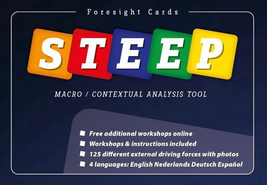 Cover van het boek 'Foresight Cards - STEEP editie'