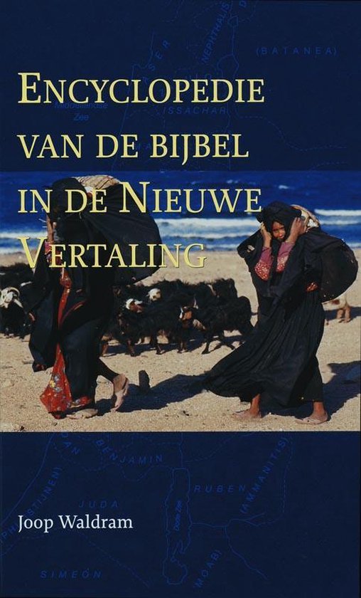 Boekomslag met de titel "Encyclopedie van de Bijbel in de Nieuwe Vertaling" en een afbeelding van drie vrouwen met geiten.