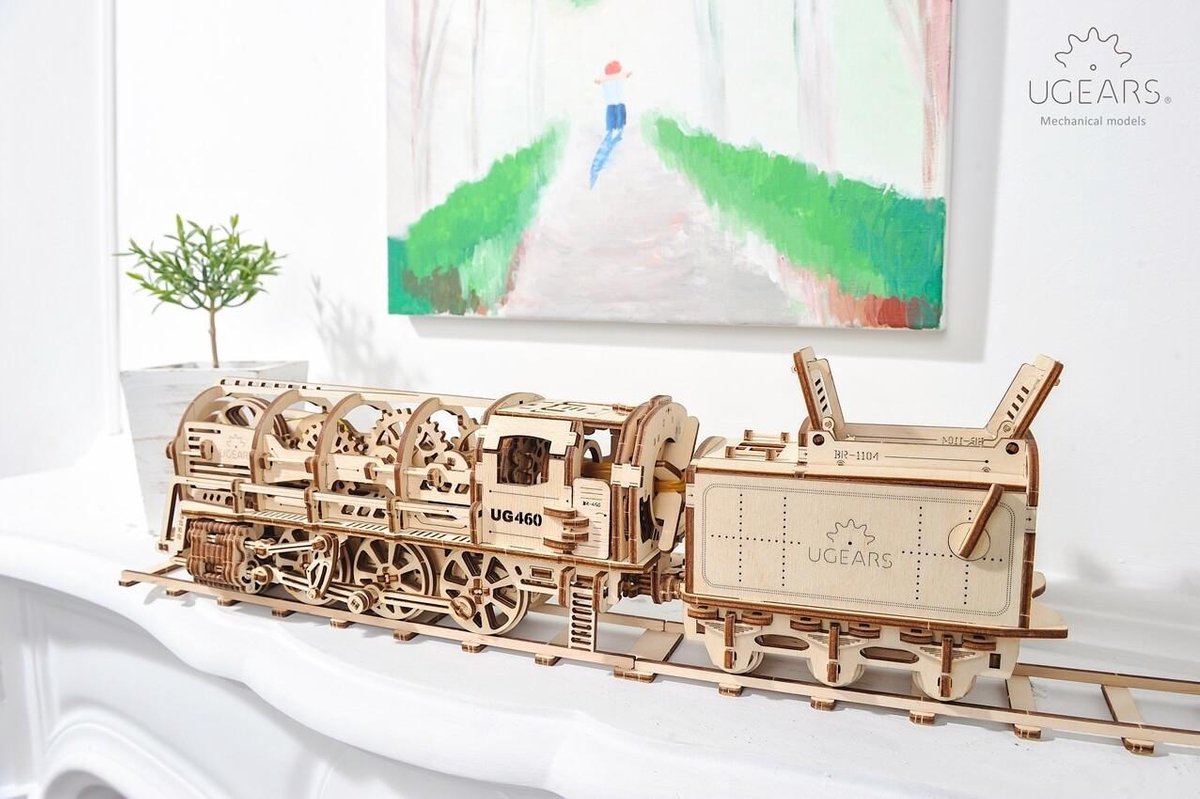 Ugears Modelbouw Hout Locomotief — afbeelding 16