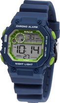 Sinar XE-55-2 digitaal horloge 35 mm 100 meter blauw/ groen