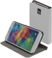 Wit slim bookcase voor de Samsung Galaxy S5 Plus hoes