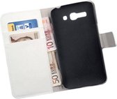 HC Bookcase Wit Flip case Wallet Telefoonhoesje Alcatel One Touch Idol X+