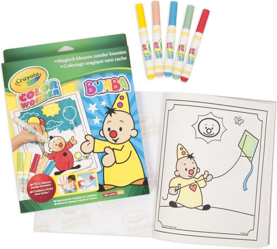 Crayola Color Wonder set Bumba - Kleurboek incl. 5 Stiften