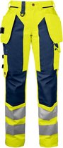 Projob 6519 Dames Werkbroek Geel/Marineblauw maat 50