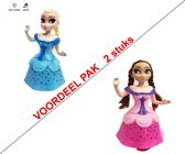 Snow Girl prinses pop Anna - Elsa | danst en zingt - Frozen (voordeel pak 2 stuks)