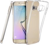 Hoesje geschikt voor Samsung Galaxy S6 Edge - TPU Case Transparant (Silicone Hoesje)
