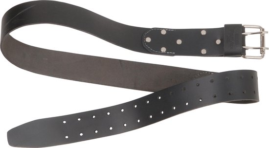 Riem met noppen, leren riem, doodskop versiering, punk, rock