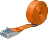Bagagegordel 25 mm 5M Oranje - Verzinkte Klemgesp