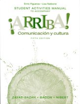 Student Activities Manual For Arriba! Comunicacion Y Cultura (All Editions)
