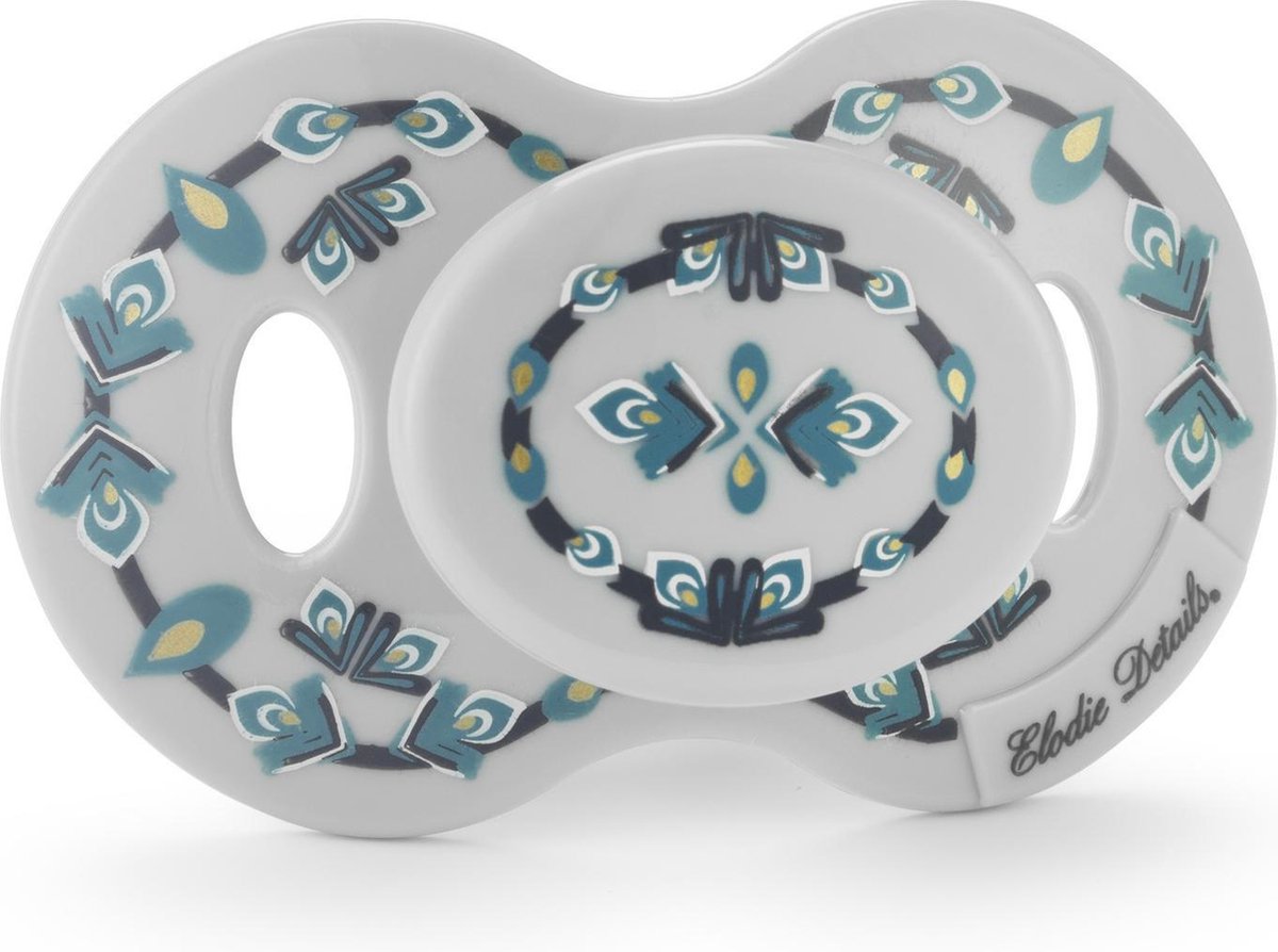 Goedkoopste Elodie Fopspeen - Fopspeen 3 md - Orthodontische Silicone speen - 3m - Everest Feathers