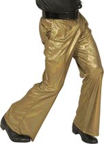 Pantalon disco à paillettes dorées pour homme - Habillage des vêtements