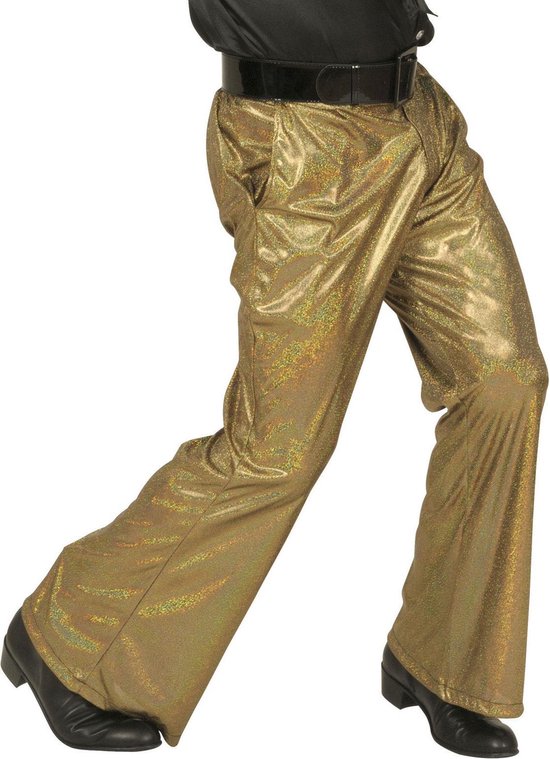 Goudkleurige glitter disco broek voor mannen - Verkleedkleding | bol.com