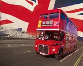 Londen Bus - Fotobehang - 232 x 315 cm - Multi