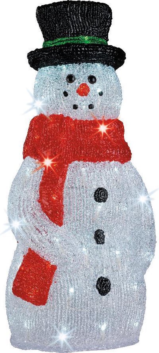 Verlichte sneeuwpop voor buiten 120 cm | bol.com