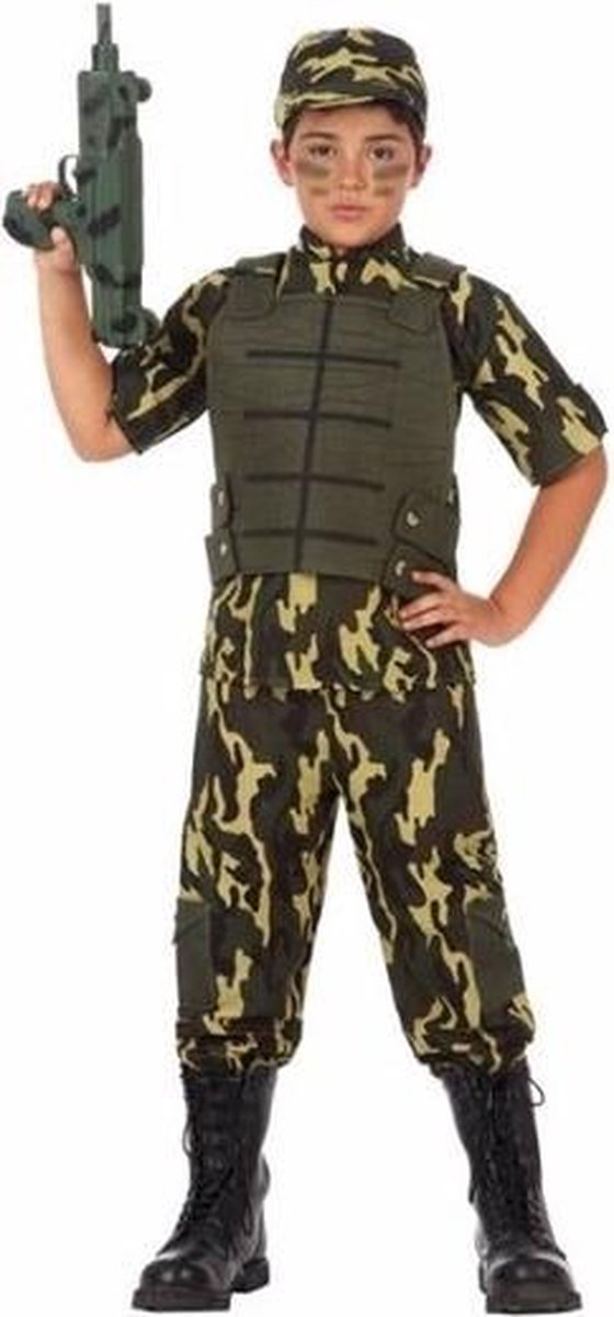 Soldaten kostuum voor jongens - leger / militairen kleding 140 | bol.com
