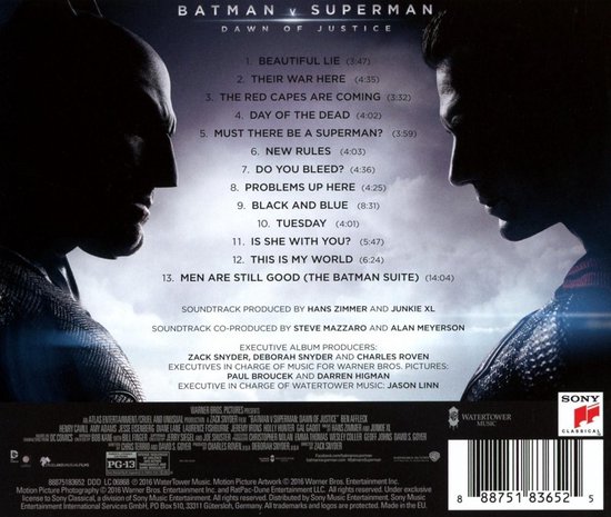 Batman v Superman: Dawn Of Justice (Original Motion Picture Soundtrack), Ost  | CD... 