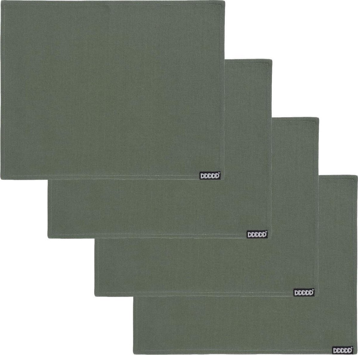 DDDDD Kit Placemat - Set van 4 - Luxe Tafeltextiel - 35x45 cm - Groen