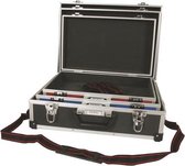 Perel Set met 3 opbergkoffers, verschillende maten, schouderriem, sleutelslot, 2 sleutels, aluminium, max. 460 x 335 x 150 mm