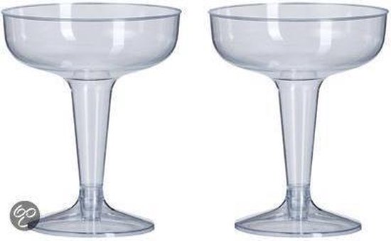 Eenzaamheid Anoniem in beroep gaan Plastic cocktail glazen 150 ml | bol.com