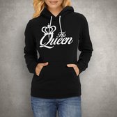 His Queen Hoodie| Zwart | Medium