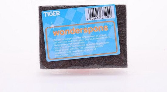 Tiger Wonderspons Groot - Wit