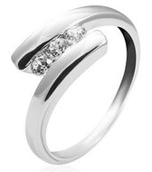 Schitterende Zilveren Ring met Swarovski ® Zirkonia 16.00 mm. (maat 50)