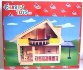 Maison de poupée avec balcon et mobilier, Charl's Design Toys
