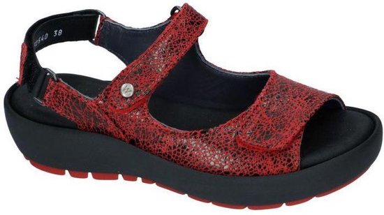 Wolky -Dames - rood - sandalen - maat 40 | bol.com
