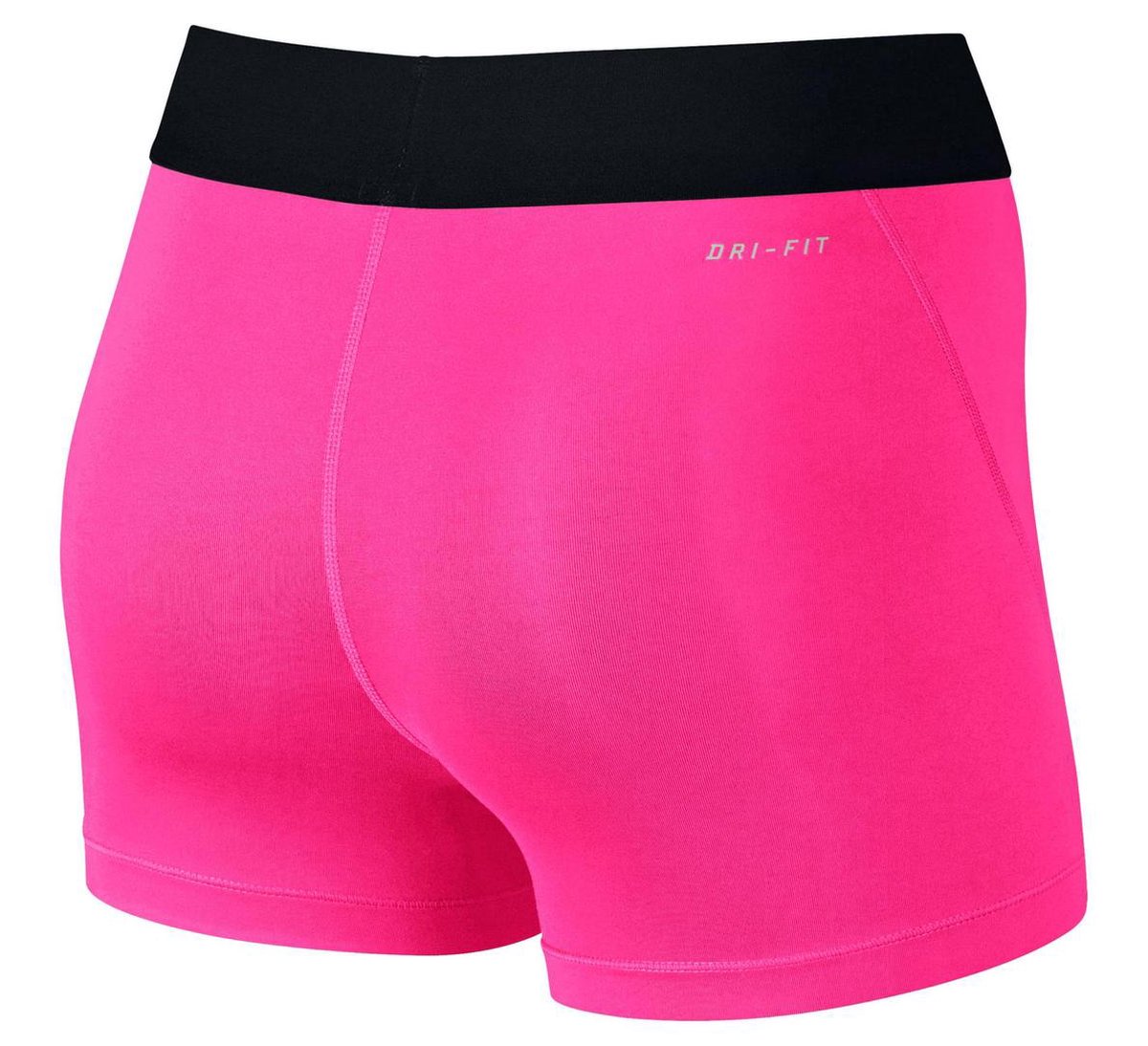 Nike Pro Dri-Fit 3� Short Dames Hardloopbroek - Maat S - Vrouwen -  roze/zwart | bol
