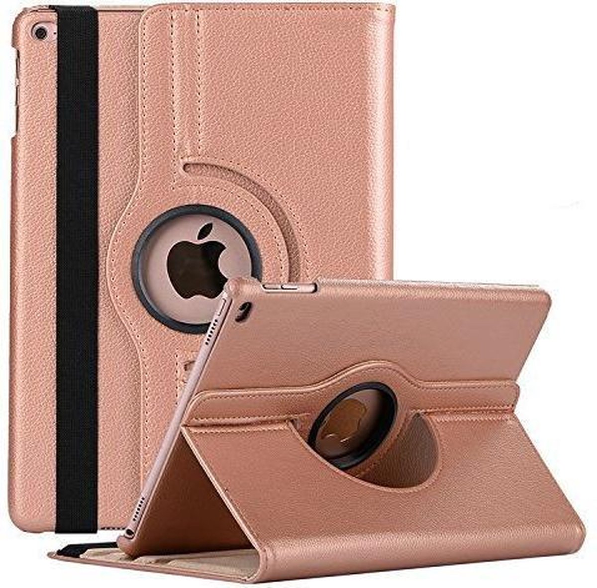 Tablethoes Geschikt voor: Apple iPad Mini 5 2019 Draaibaar Hoesje 360 Rotating Multi stand Case - Rose Goud