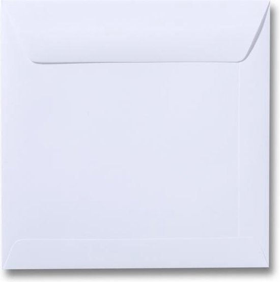 Enveloppes carrées de Luxe - 100 pièces - Wit - 15x15 - 120grms