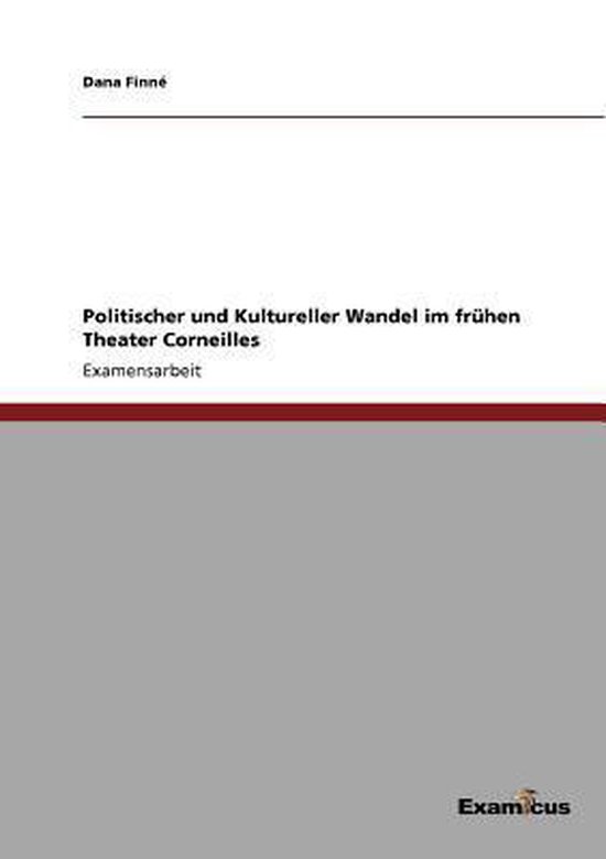 Politischer und Kultureller Wandel im frühen Theater Cornei ... - cover