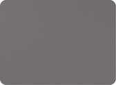 Mesapiu Placemats lederlook - Grey - rechthoek - set van 6