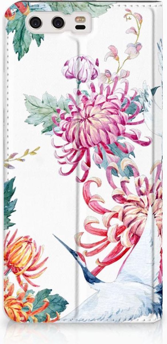 Huawei P10 Plus Hoesje maken Bird Flowers